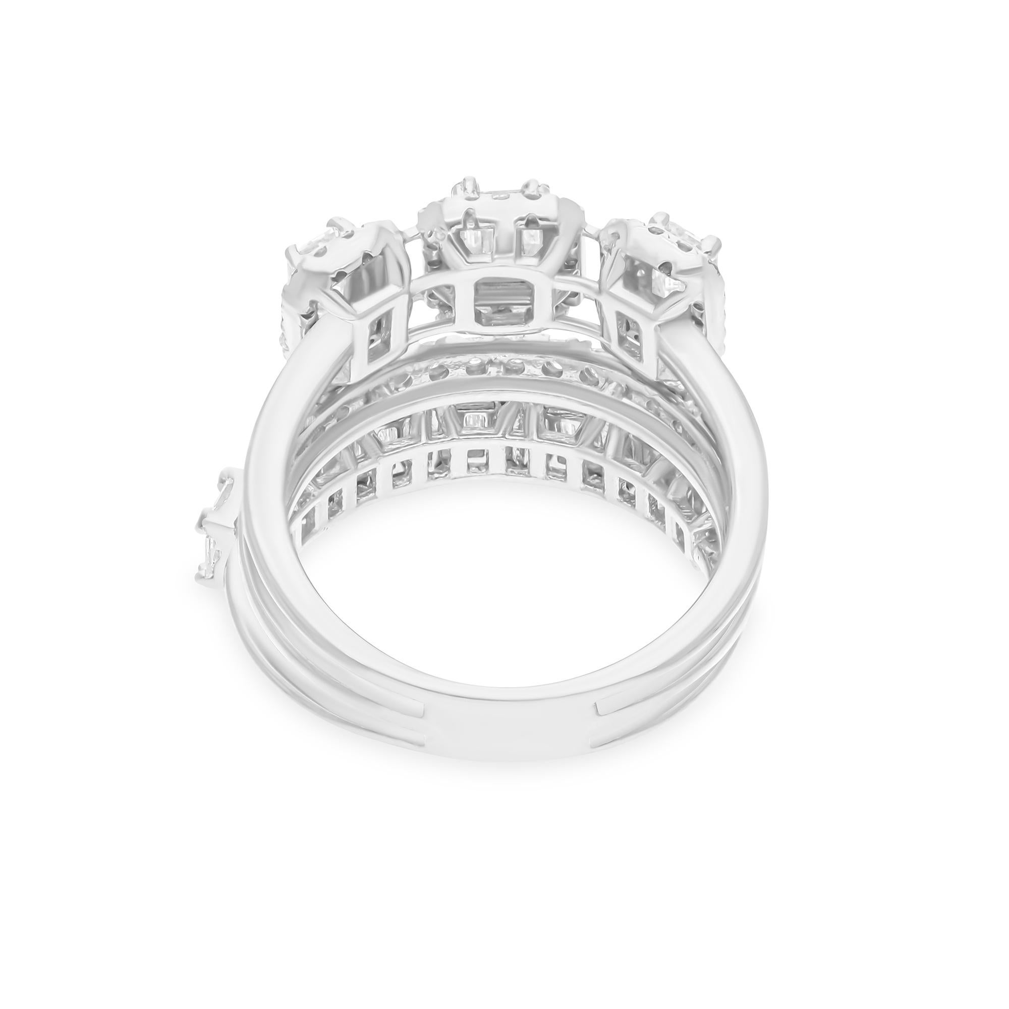 Dieser exquisite Ring ist aus 18-karätigem Gold gegossen und mit 1,91 Karat funkelnden Diamanten besetzt.

FOLLOW SPECTRUM JEWELS Storefront, um die neueste Collection'S und exklusive Stücke zu sehen. Spectrum Jewels ist stolz darauf, ein Top Seller