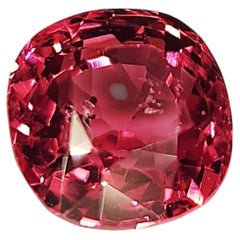 Natural 1.91 carat Unheated Red Spinel, cushion Cut Gemstone