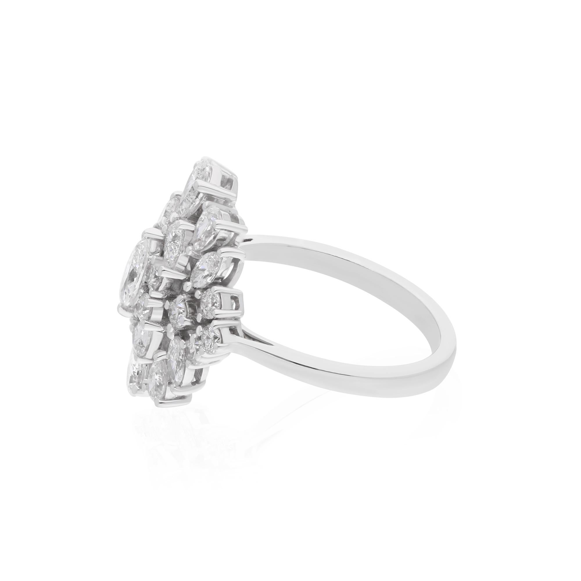 Cast from 18-karat gold, these exquisite ring is handset with 1.92 carats of sparkling diamonds.

The ring is a size 7 and may be resized to larger or smaller upon request. FOLLOW SPECTRUM JEWELS storefront to view the latest collection & exclusive