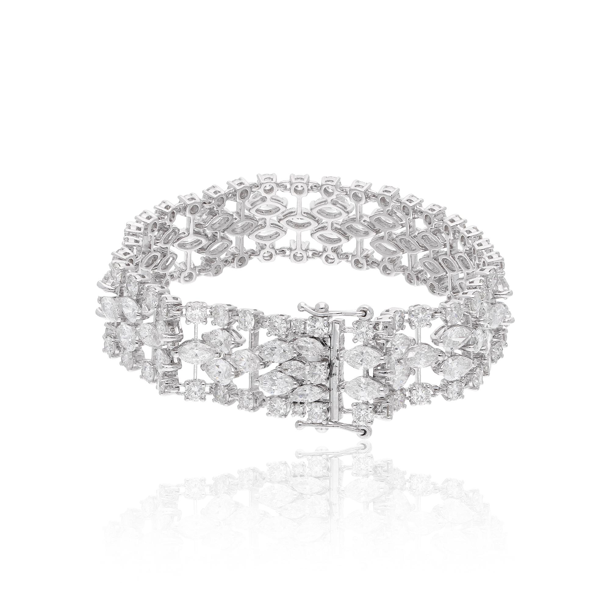This stunning Diamond Wedding Bangle is a luxurious and timeless accessory that will add a touch of elegance to any outfit. The bracelet features sparkling diamonds set in 18k solid gold.

This is a perfect Gift for Mom, Fiancée, Daughter,