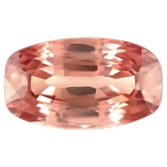 NATURAL 1.92ct Fine Pink Zircon Cushion Cut Loose Gemstone 8.8x5.2mm VVS