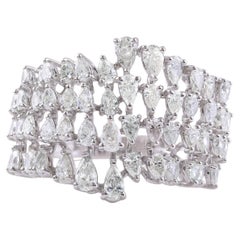 Natürlicher 1,97 Karat SI Reinheit HI Farbe Diamantring 18 Karat Weißgold Schmuck