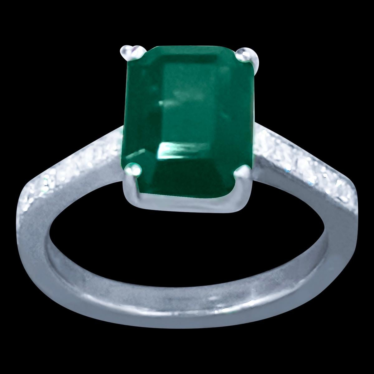 2 carat emerald size
