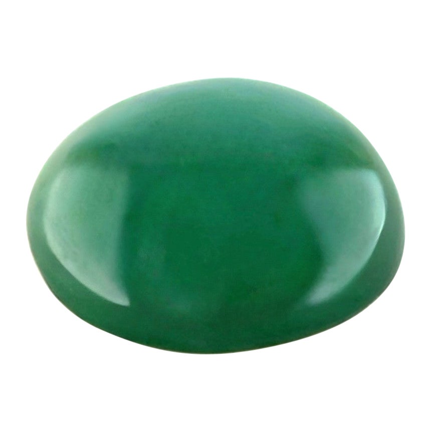 Natürlicher, von der GIA zertifizierter grüner Jadeit-Jade-Edelstein, 2,08 Karat, Güteklasse „A“, ovaler Cabochon
