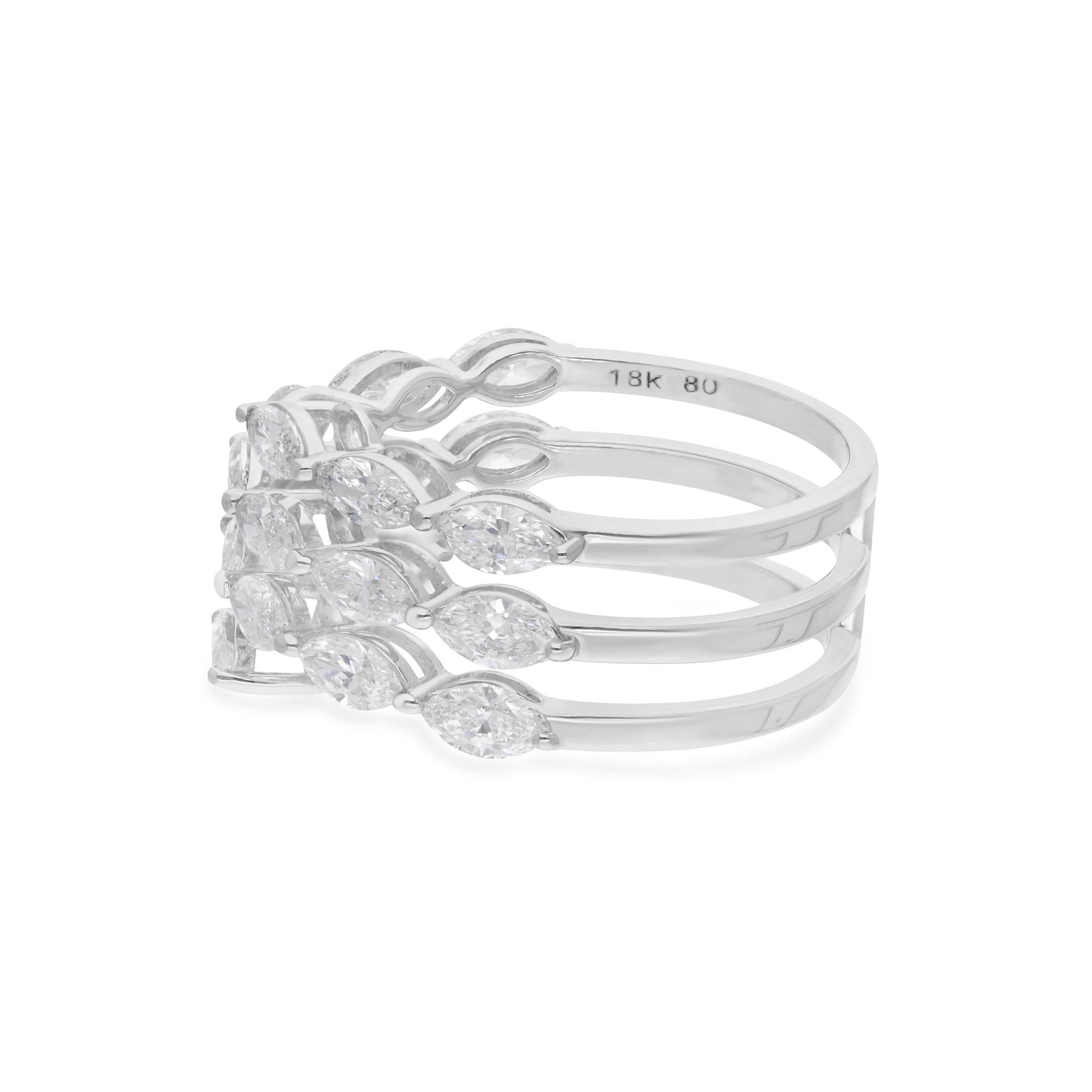 Set in a delicate 18 Karat White Gold band, this ring exudes purity and elegance, mirroring the pristine beauty of nature in full bloom. The lustrous white gold setting provides the perfect backdrop for the dazzling diamond, creating a mesmerizing