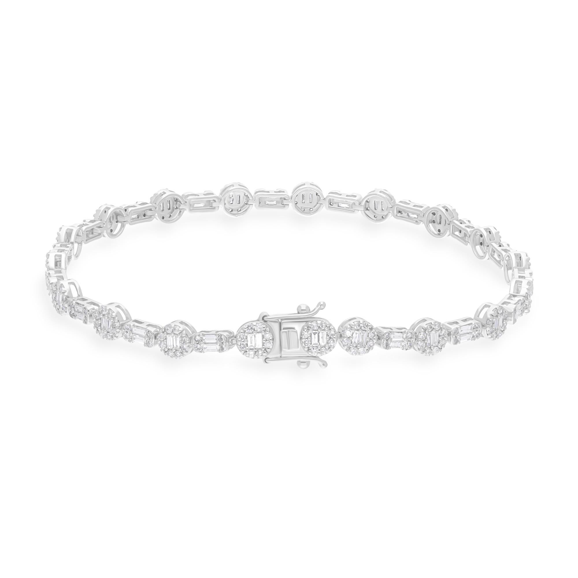 Cast from 14-karat gold, these exquisite bracelet is handset with 2.10 carats of sparkling diamonds.

FOLLOW SPECTRUM JEWELS storefront to view the latest collection & exclusive pieces. Spectrum Jewels is proudly rated as a Top Seller on 1stdibs