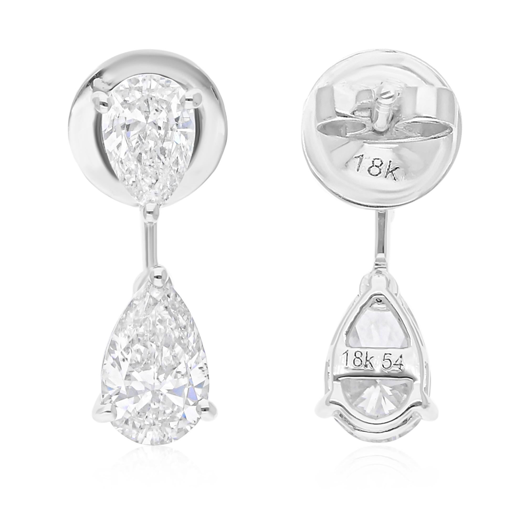 Cast from 14-karat gold, these exquisite earrings are handset with 2.10 carats of sparkling diamonds.

FOLLOW SPECTRUM JEWELS storefront to view the latest collection & exclusive pieces. Spectrum Jewels is proudly rated as a Top Seller on 1stdibs