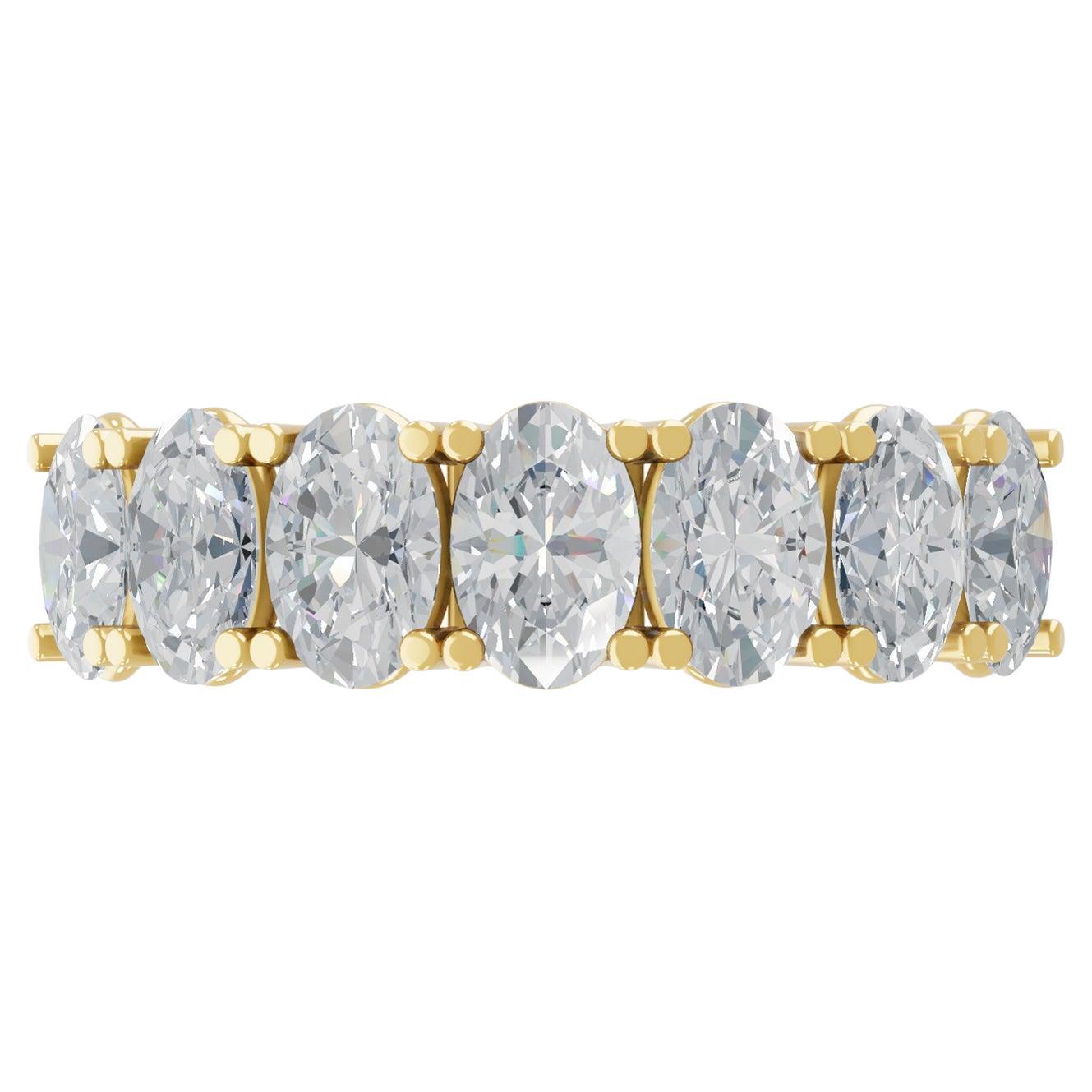 Anello con diamante naturale di forma ovale da 2,13 carati SI/H Gioielli in oro giallo 18 carati in vendita