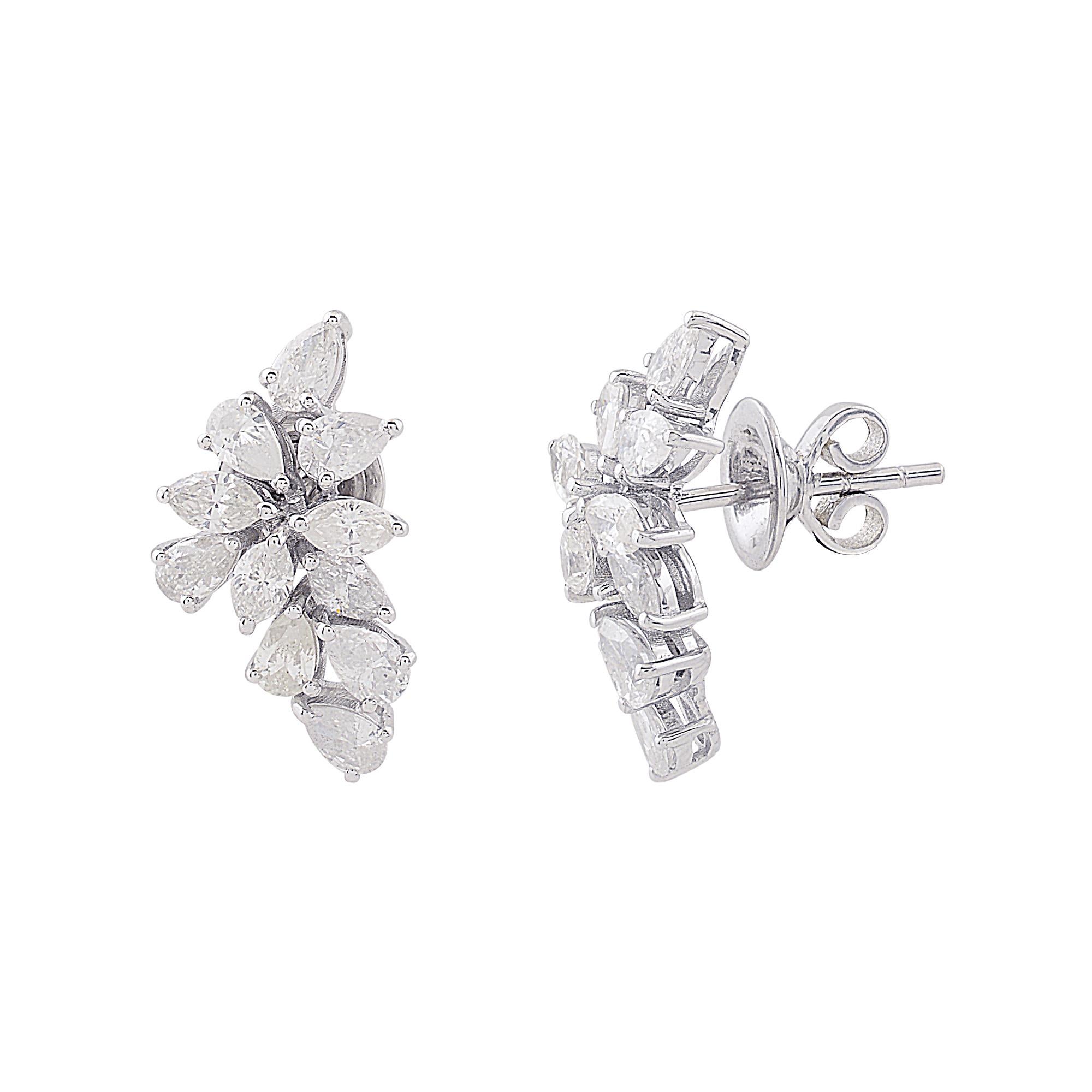 Item Code :- STE-1045
Gross Weight :- 3.84 gm
10k Solid White Gold Weight :- 3.40 gm
Diamond Weight :- 2.20 carat ( SI Clarity & HI Color )
Earrings Size :- 16x12 mm approx.

✦ Sizing
.....................
We can adjust most items to fit your sizing