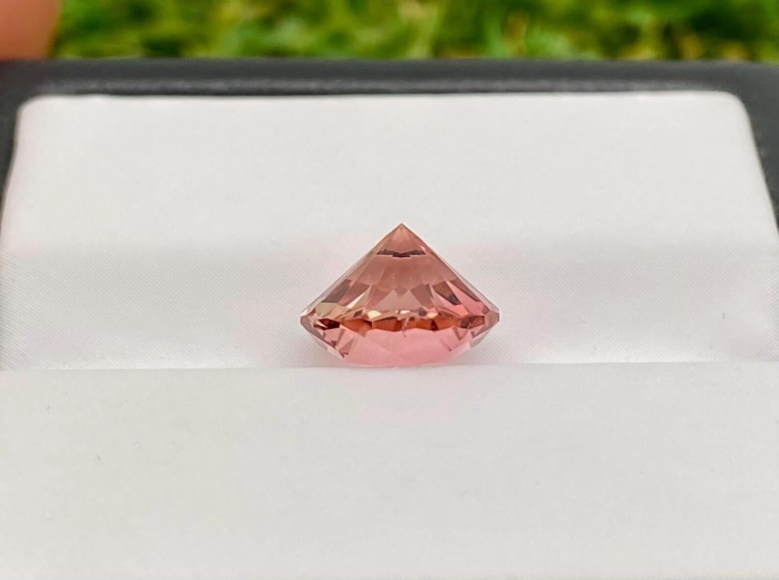 da uomo o donna Nature 2,27 Ct. Tormalina Gemma sfusa, Taglio Brilliante, Nigeria, Certificato in vendita