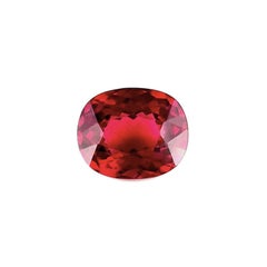 Vintage Natural 2.28ct Vivid Pink Red Rhodolite Garnet Cushion Loose Gemstone