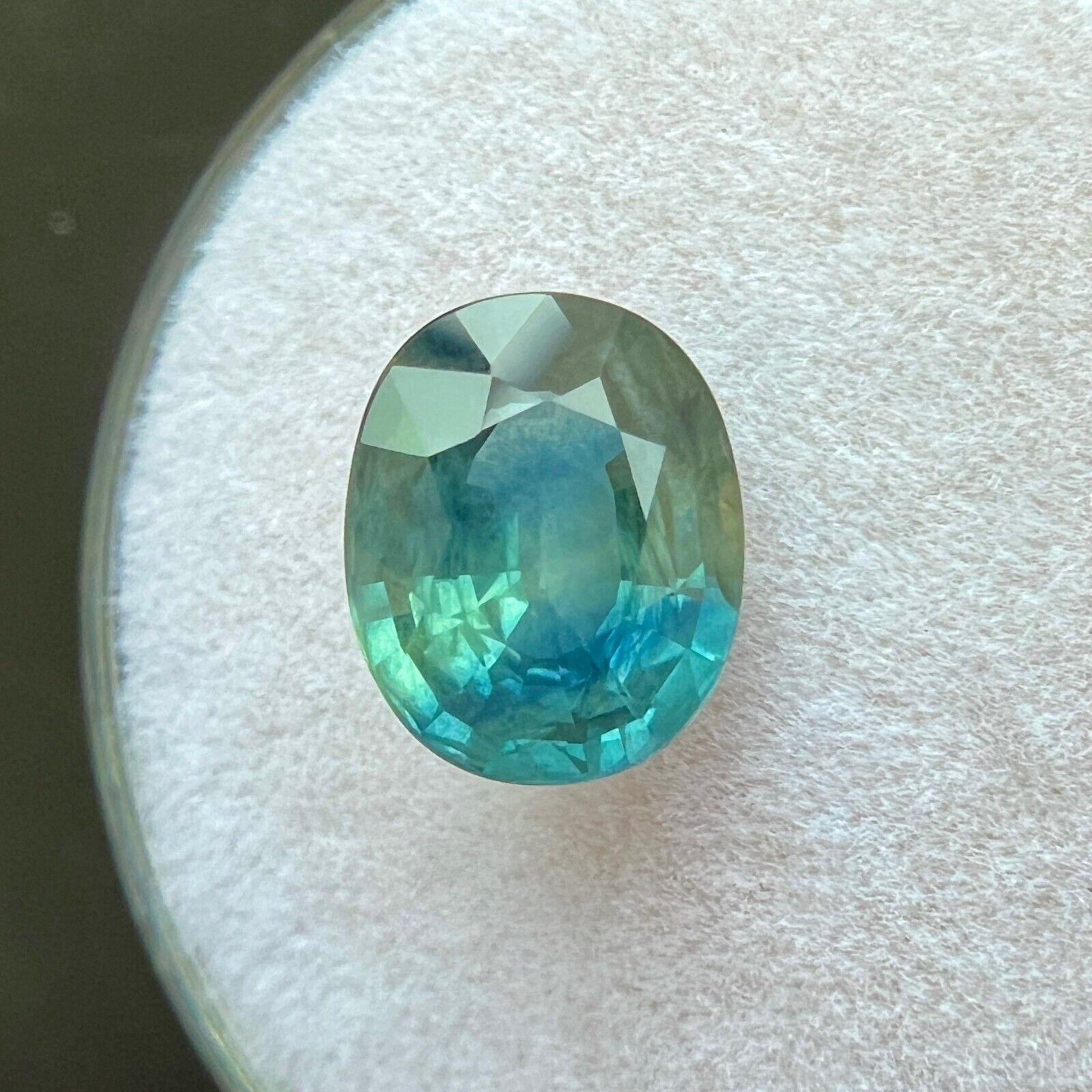 Zafiro verde azul vivo natural de 2,29 ct Piedra preciosa suelta ovalada 9x7,2 mm

Gema natural de zafiro verde azulado.
2,29 quilates con un hermoso y único color verde azulado vivo y buena claridad, con sólo algunas pequeñas inclusiones naturales