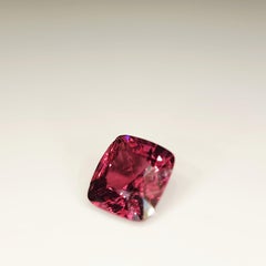 Natural 2.36 carat Unheated Red Spinel, cushion Cut Gemstone