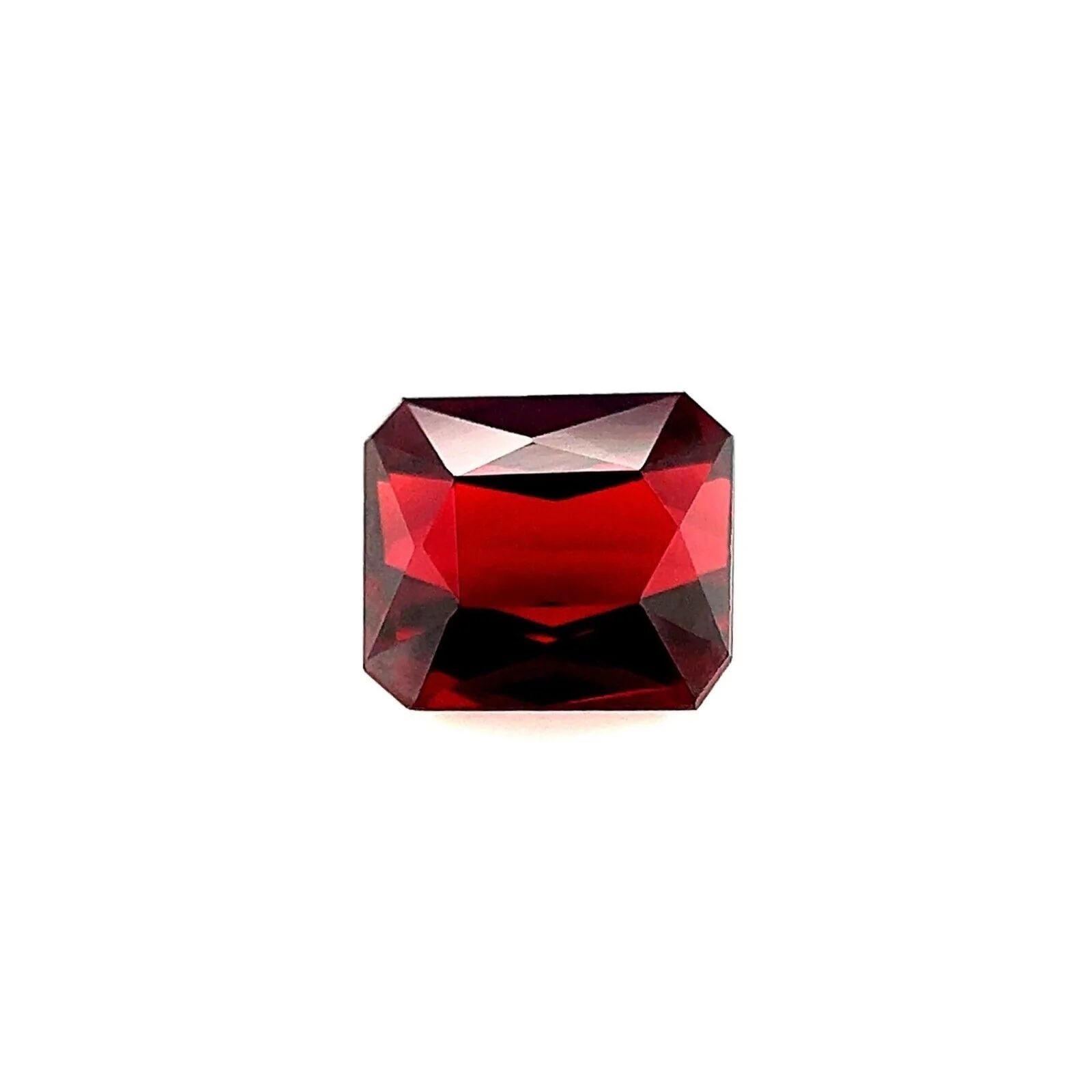 Rare 2.50ct Vivid Purple Red Rhodolite Garnet Emerald Octagon Cut ...
