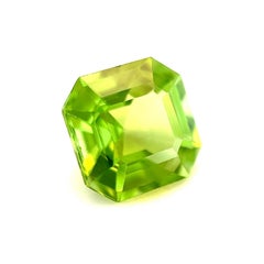 Natural 2.44ct Vivid Green Peridot Octagon Ascher Cut Loose Gem