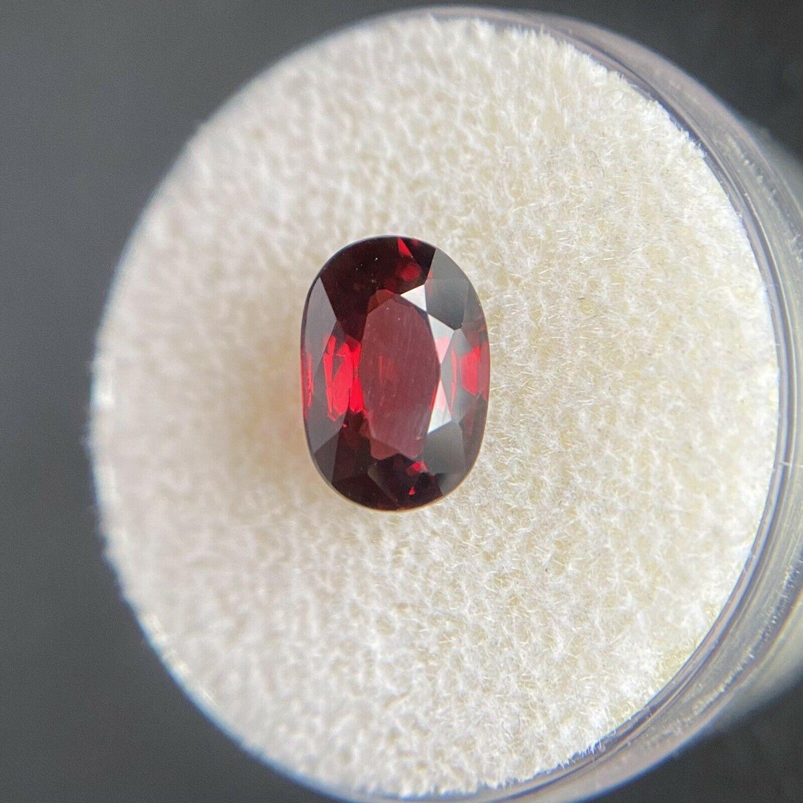 Natural 2.50ct Purple Red Rhodolite Garnet Oval Cut Loose Gem In New Condition For Sale In Birmingham, GB