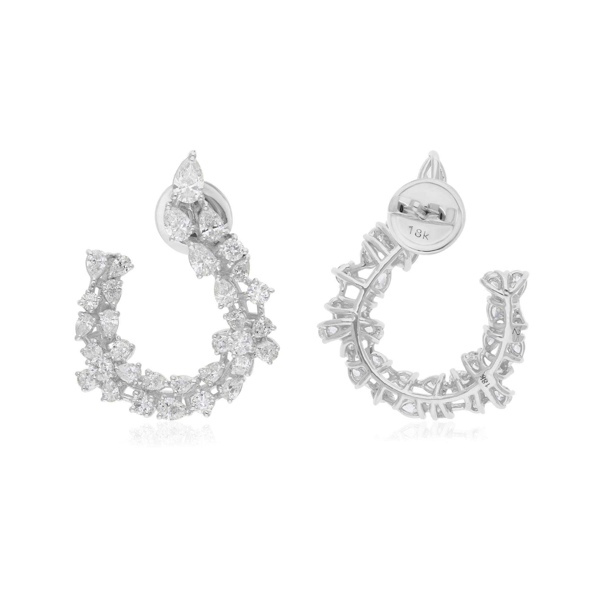 Cast from 18-karat gold, these exquisite earrings are handset with 2.52 carats of sparkling diamonds.

FOLLOW SPECTRUM JEWELS storefront to view the latest collection & exclusive pieces. Spectrum Jewels is proudly rated as a Top Seller on 1stdibs