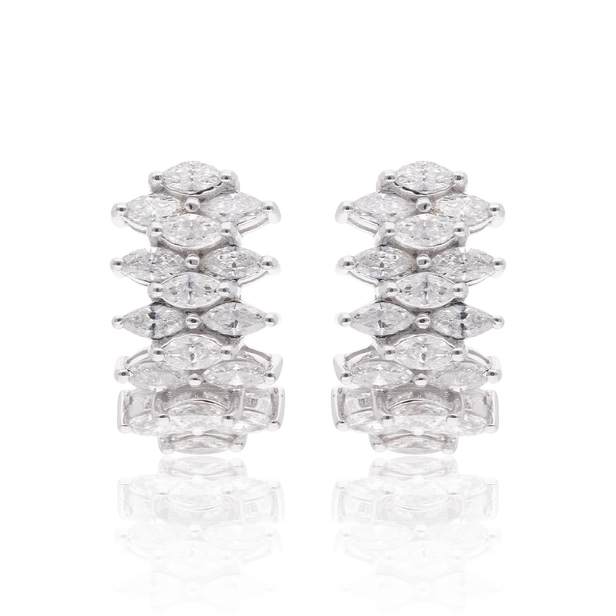 Completa tu look para una velada glamurosa con estos magníficos Pendientes de Oro Blanco con Diamantes. Combinará bien con todos tus vestidos y llamará la atención.

✧✧Bienvenidos a nuestra tienda Spectrum Jewels India✧✧


