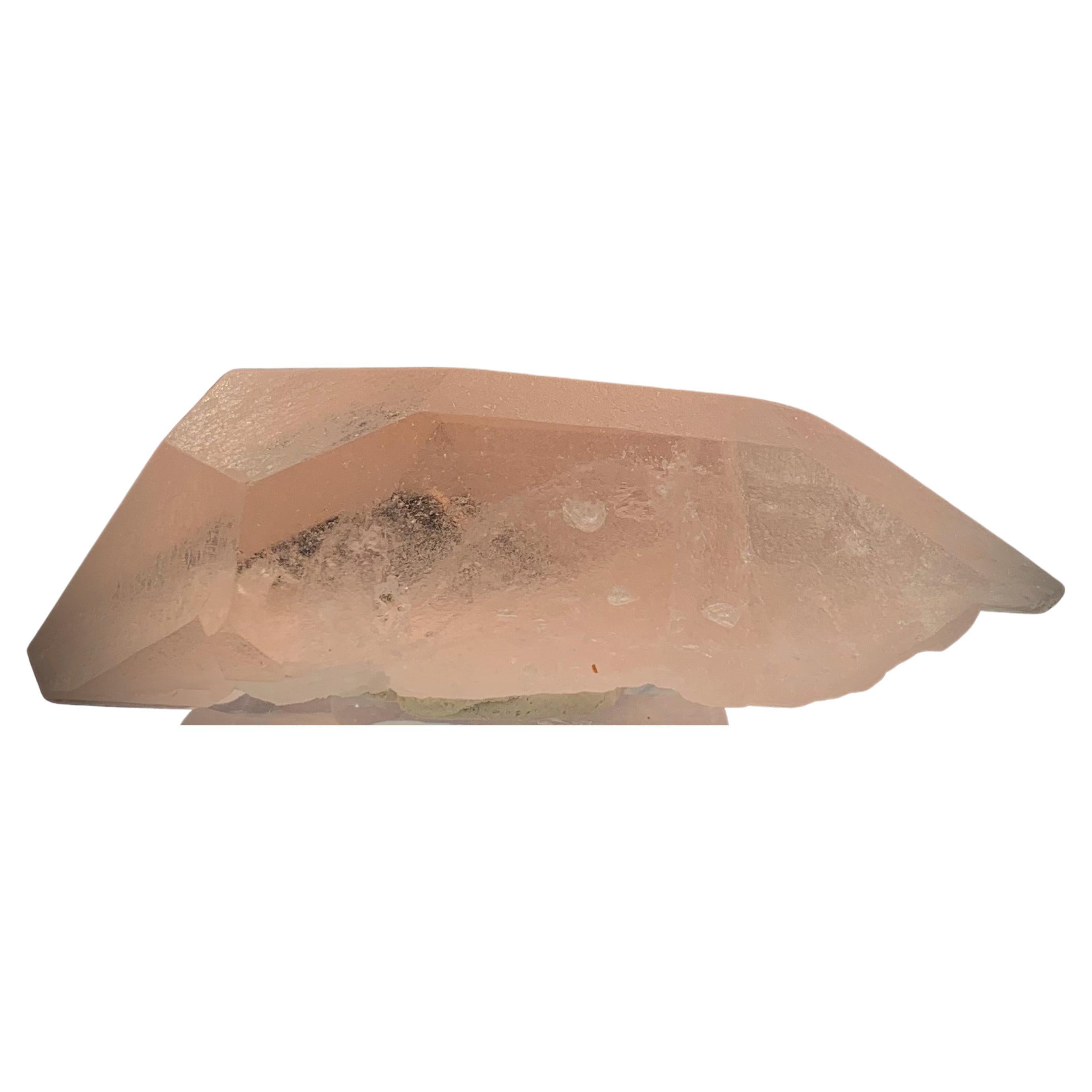 Natural 25.50 Gram Stunning Peach Pink Morganite Crystal from Afghanistan For Sale