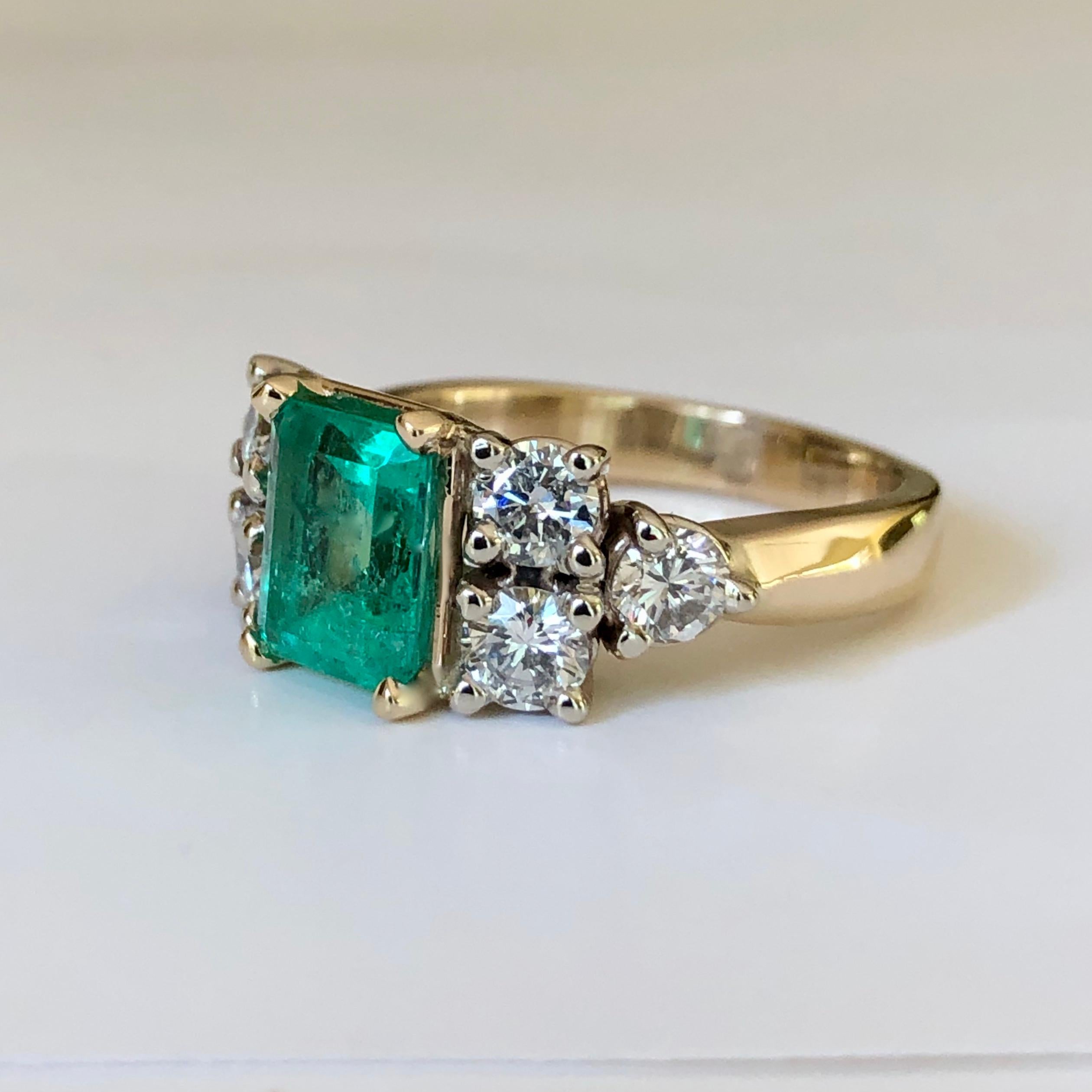 Smaragde Wunderschöner kolumbianischer Smaragd-Diamant-Verlobungsring 2,77 Karat im Angebot 8