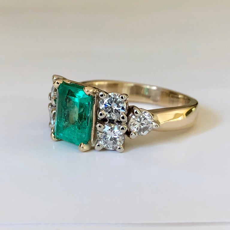 Emeralds Maravellous Colombian Emerald Diamond Engagement Ring 2.57 ...