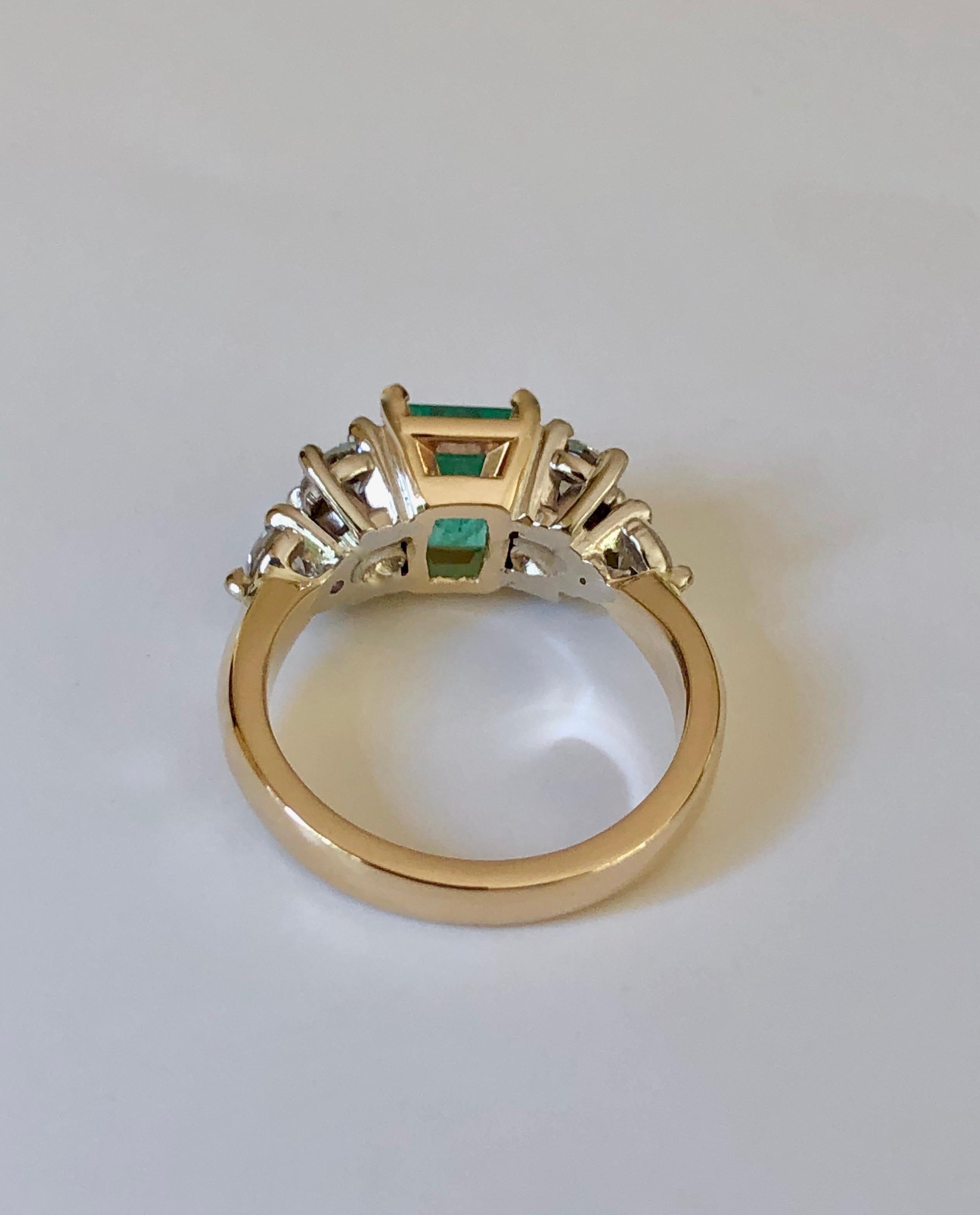 Smaragde Wunderschöner kolumbianischer Smaragd-Diamant-Verlobungsring 2,77 Karat im Angebot 5