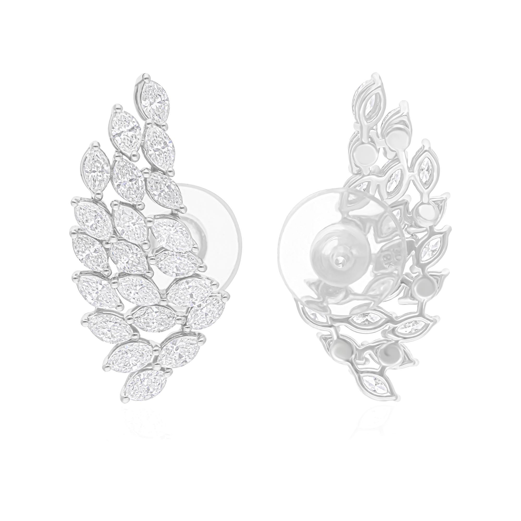 Cast from 14-karat gold, these exquisite earrings are handset with 2.60 carats of sparkling diamonds.

FOLLOW SPECTRUM JEWELS storefront to view the latest collection & exclusive pieces. Spectrum Jewels is proudly rated as a Top Seller on 1stdibs