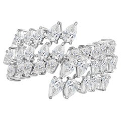 Natural 2.63 Carat SI Clarity Hi Color Diamond Ring 18 Karat White Gold Jewelry