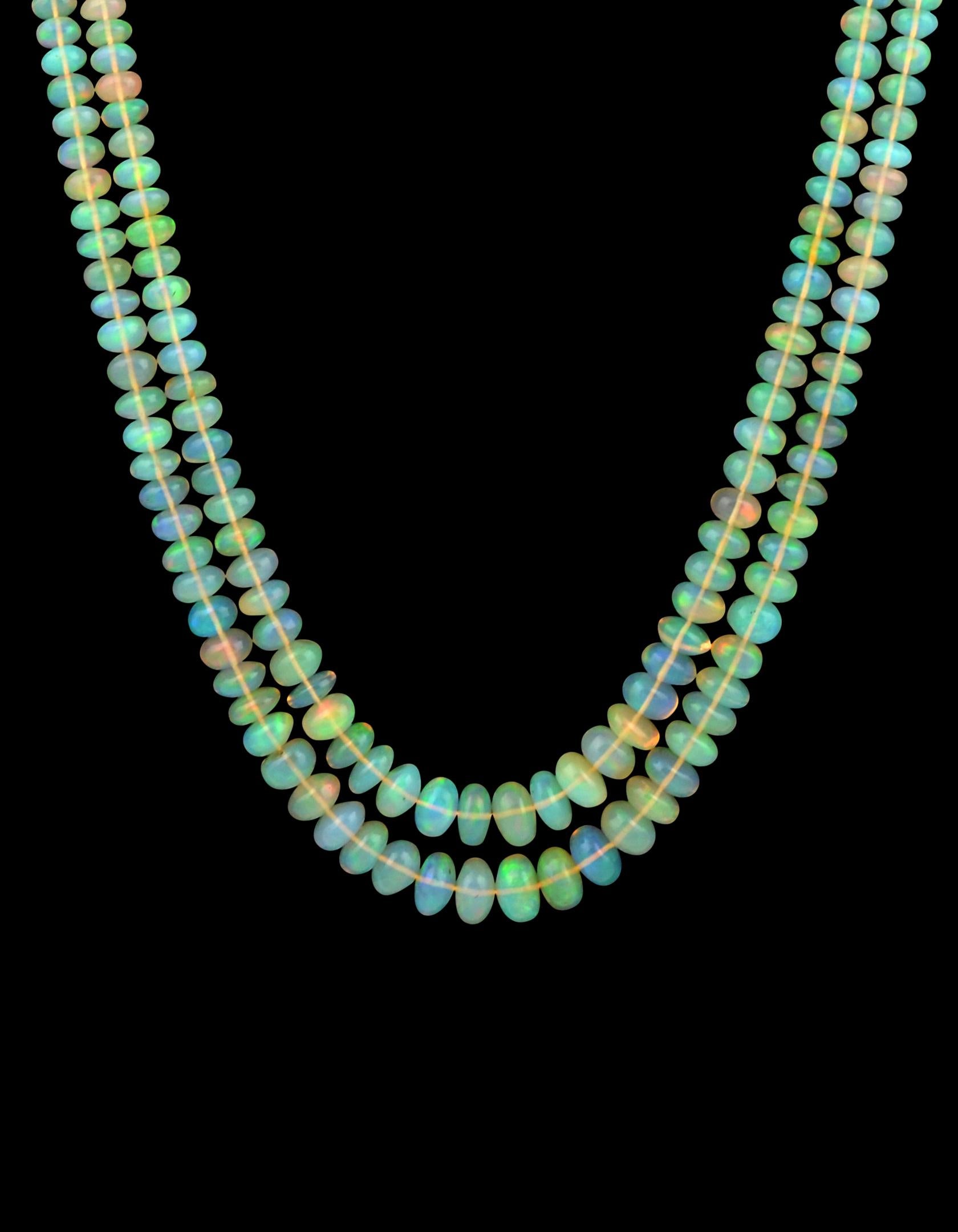 opal strand necklace