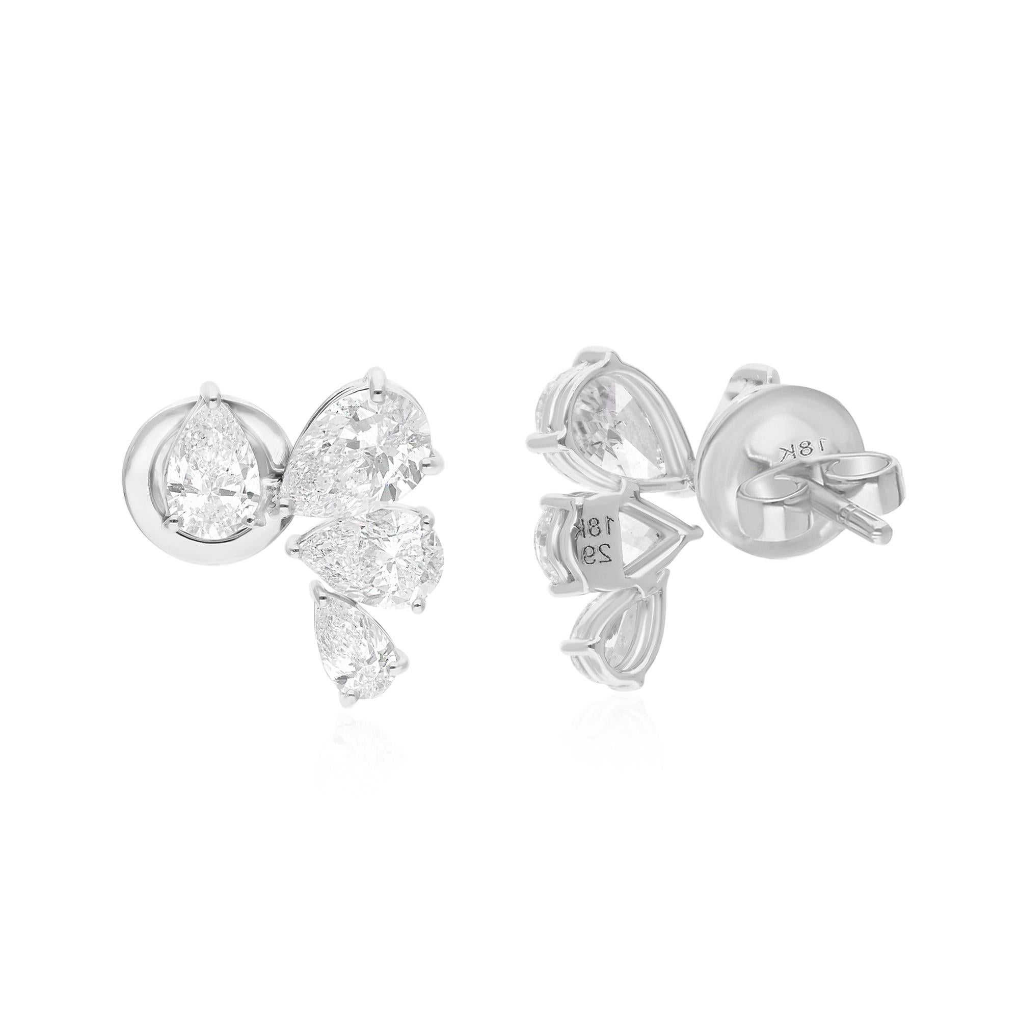 Cast from 18-karat gold, these exquisite earrings are handset with 2.88 carats of sparkling diamonds.

FOLLOW SPECTRUM JEWELS storefront to view the latest collection & exclusive pieces. Spectrum Jewels is proudly rated as a Top Seller on 1stdibs