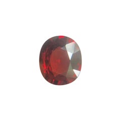 Natural 2.89ct Vivid Red Rhodolite Garnet Oval Cut Loose Gem