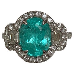 Bague en cuivre naturel portant une tourmaline de 2,95 carats