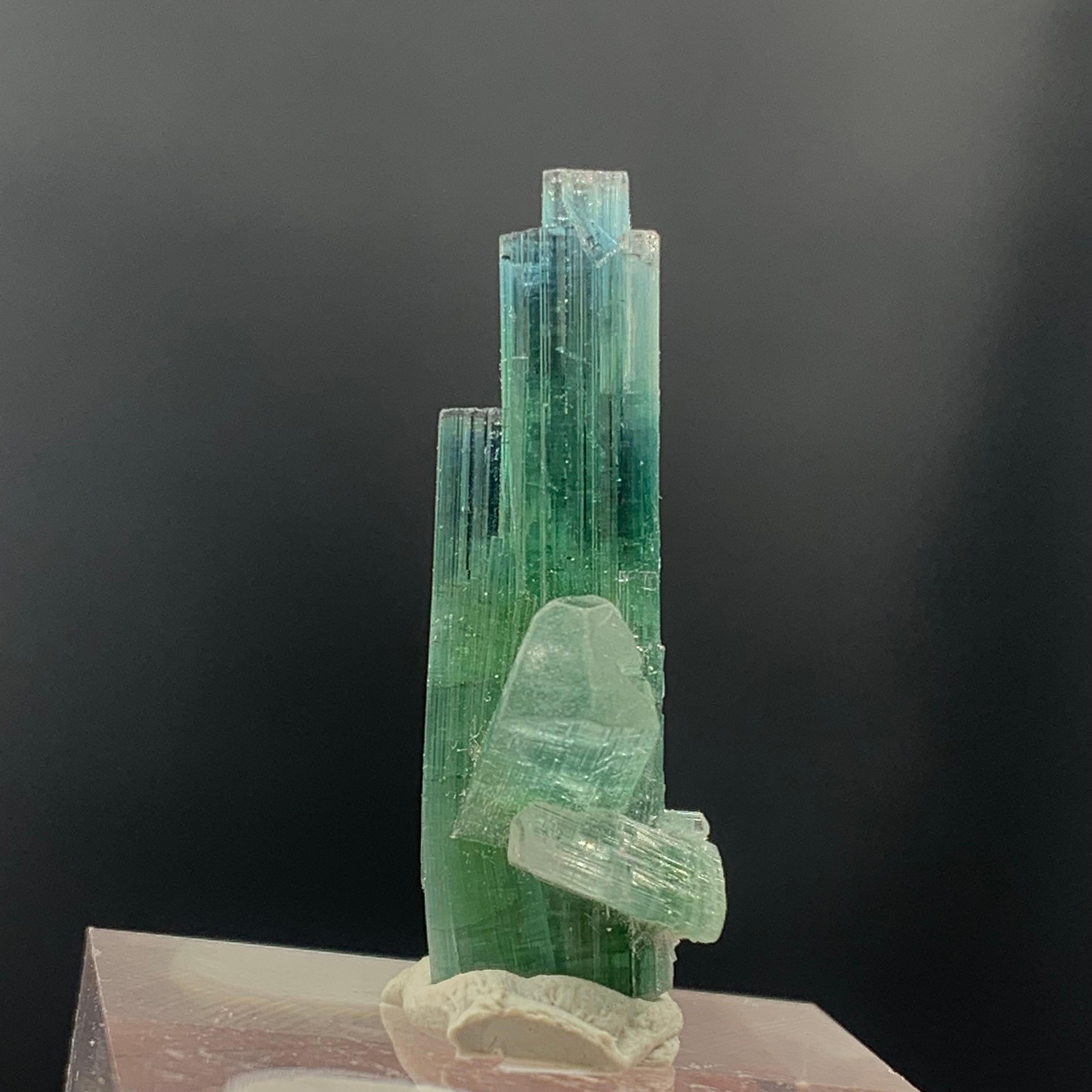 Crystal Natural 2.96 Gram Bi Color Tourmaline Specimen from Kunar Afghanistan For Sale