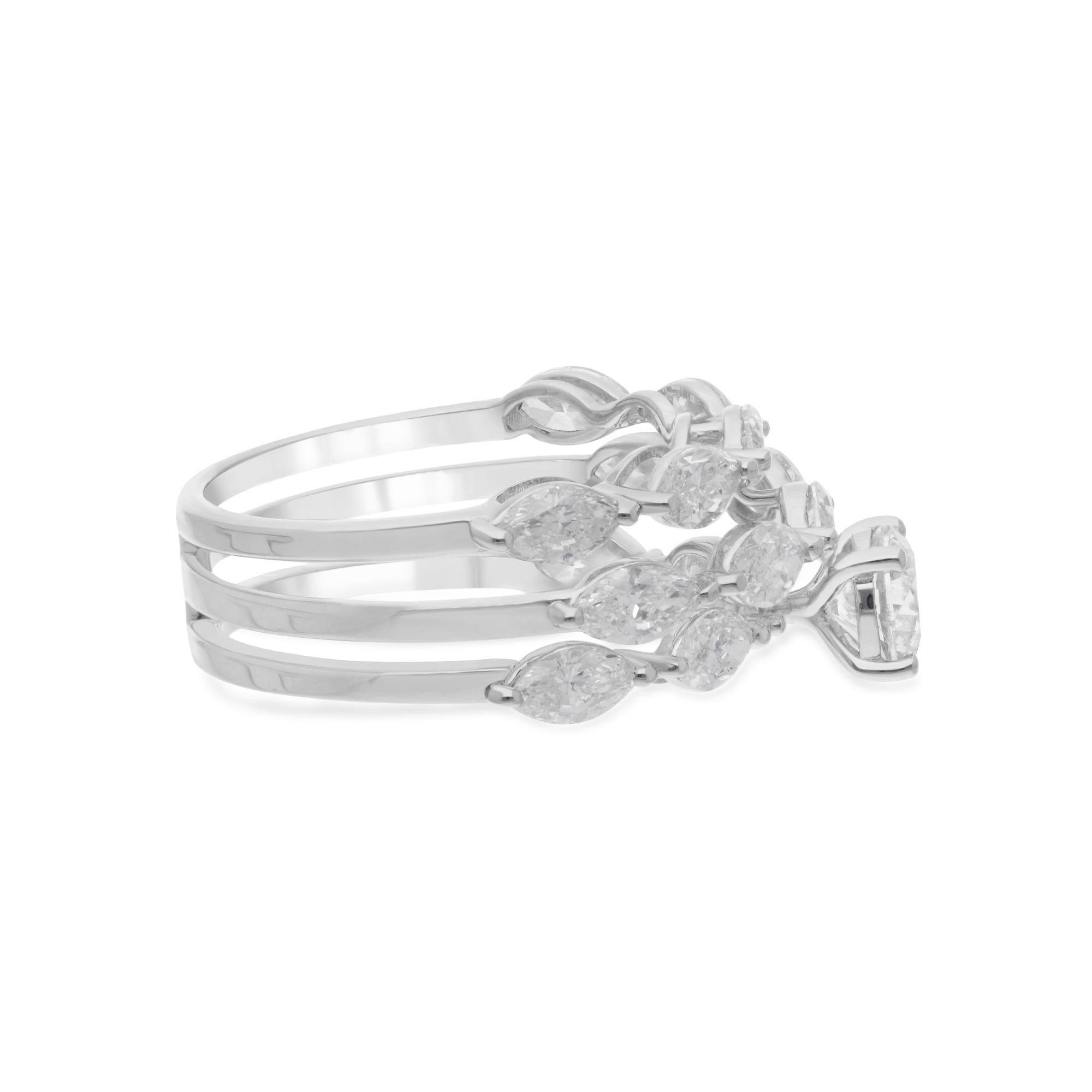 in vendita:  Anello di fidanzamento con diamante naturale da 2,98 carati in oro bianco 14 carati Gioielli di pregio 3