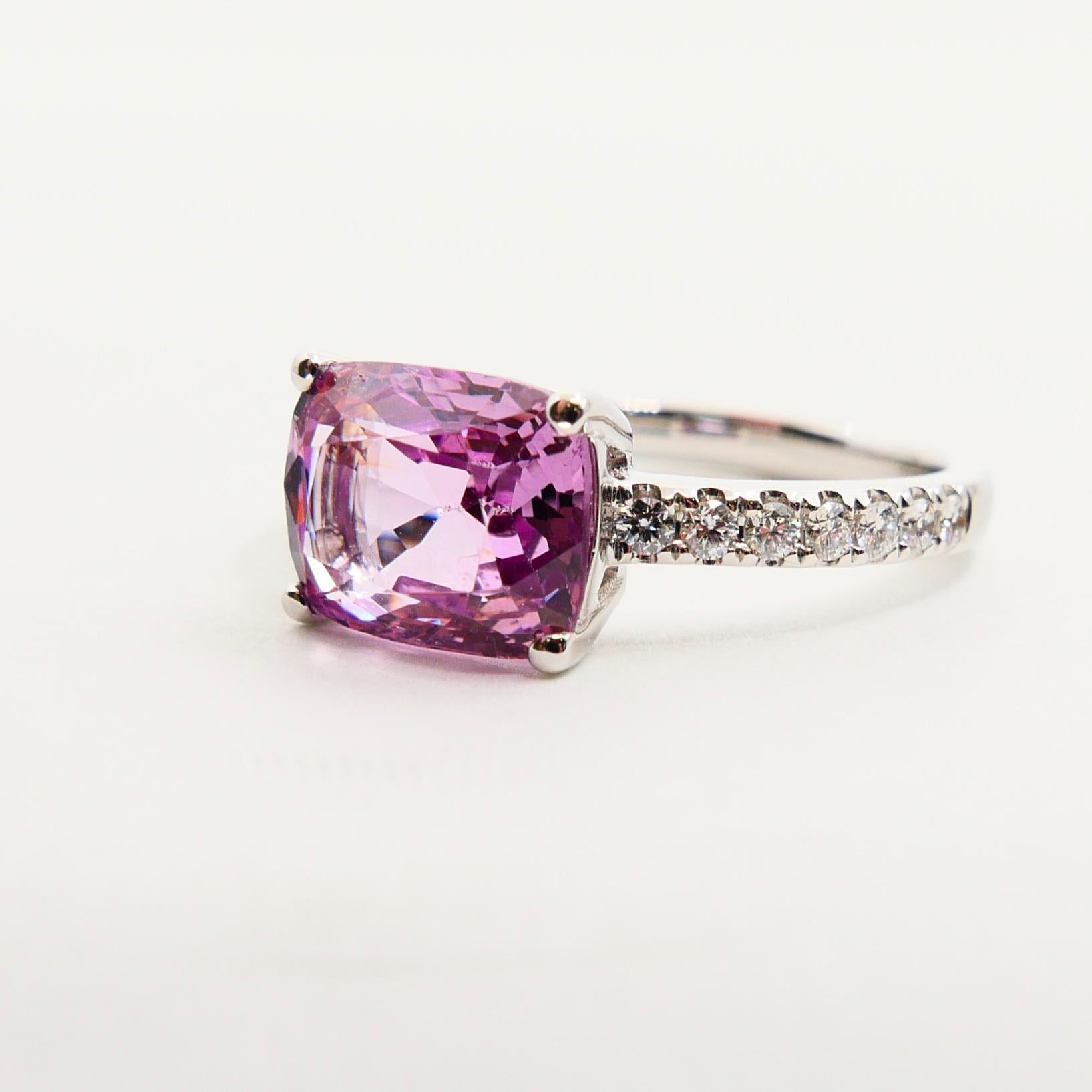 pink spinel engagement rings