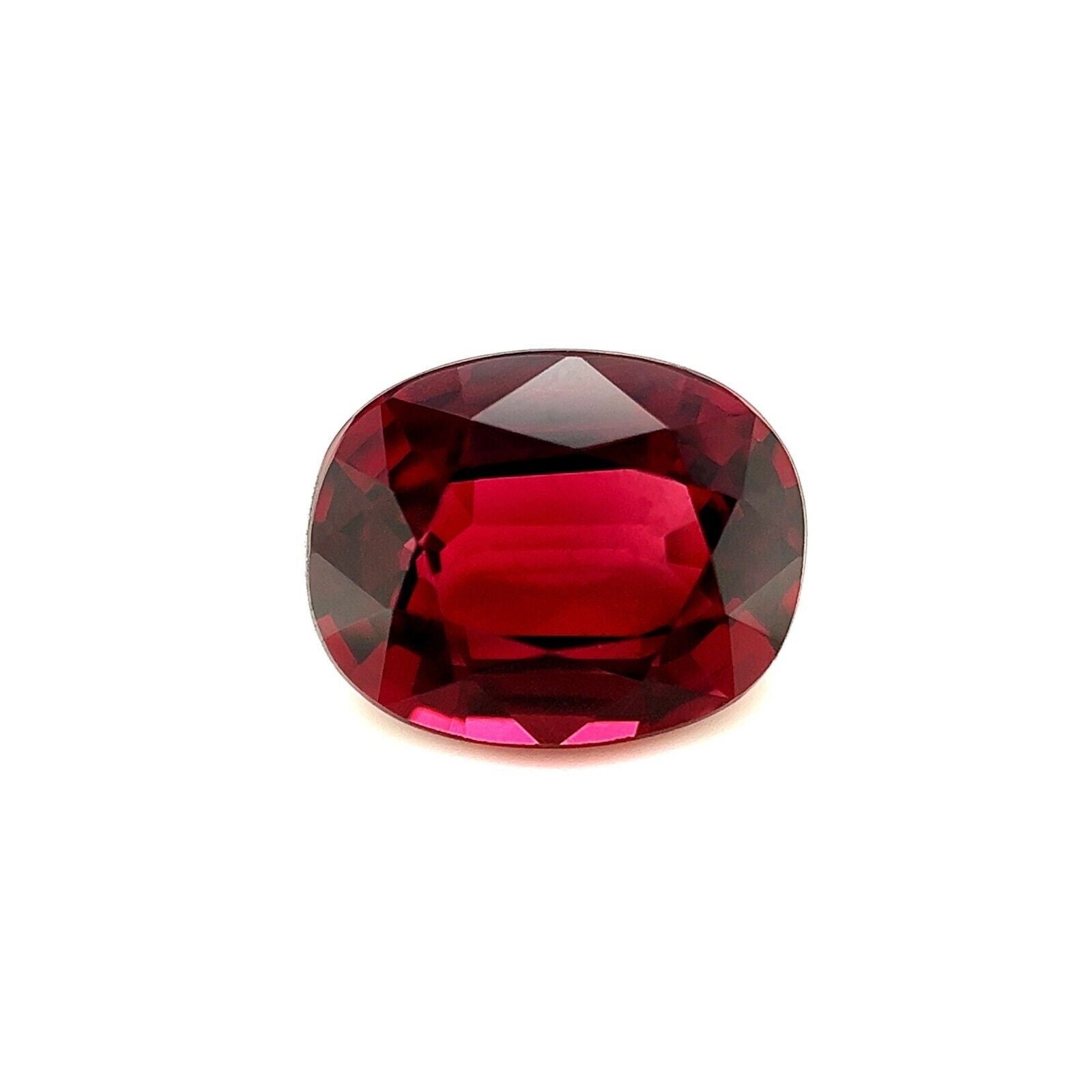 Natural 3.02ct Deep Purple Red Rhodolite Garnet Oval Loose Gemstone For Sale