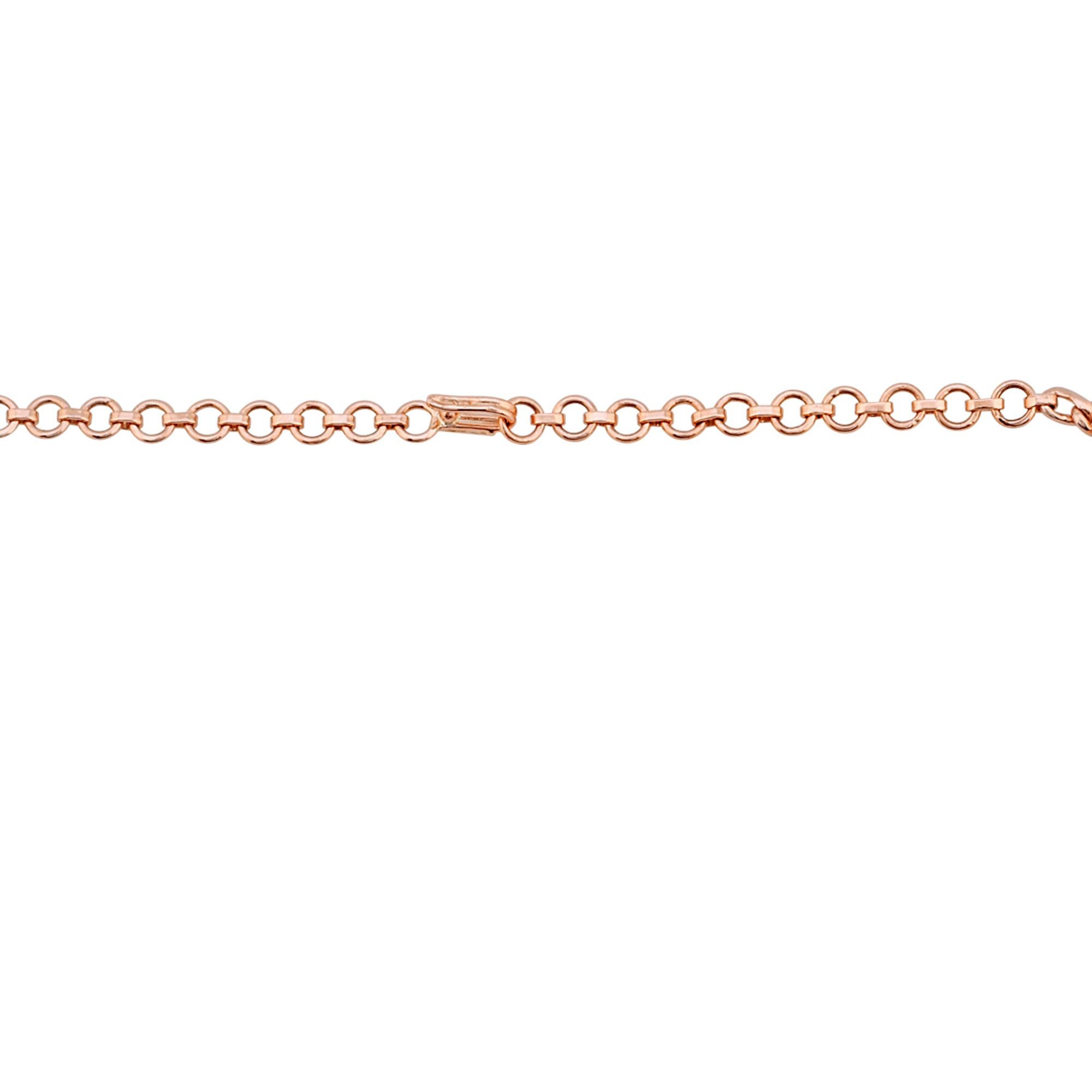 Women's Natural 3.20Ct Diamond Heart Charm Chain Necklace 10K Rose Gold All Tariffs Paid For Sale