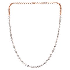 Natural 3.2Ct Diamond Heart Cluster 10K Rose Gold Chain Necklace Grandma Gift