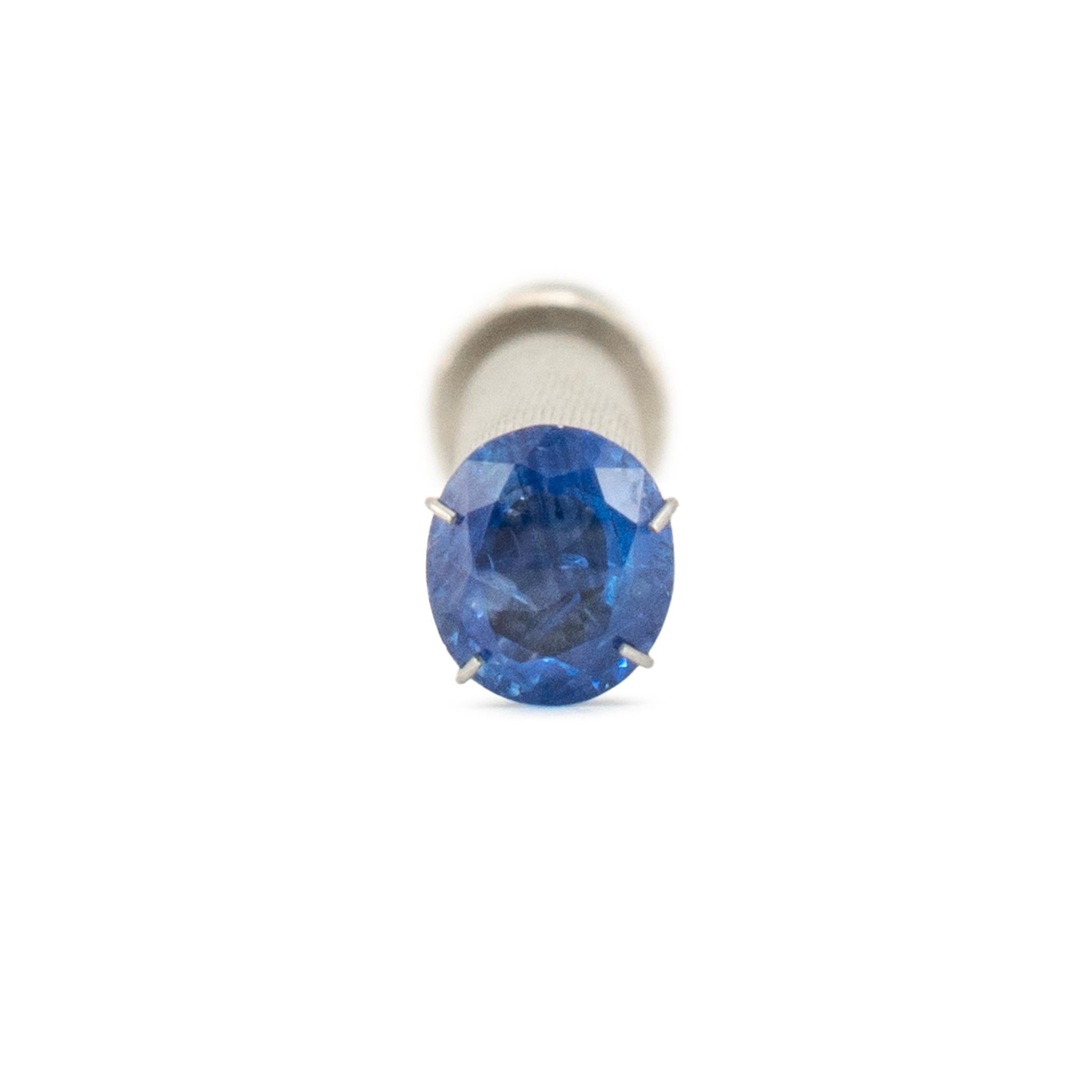 Zafiro suelto azul de Ceilán natural de 3,33 ct Gia talla ovalada de Sri Lanka Corte oval en venta