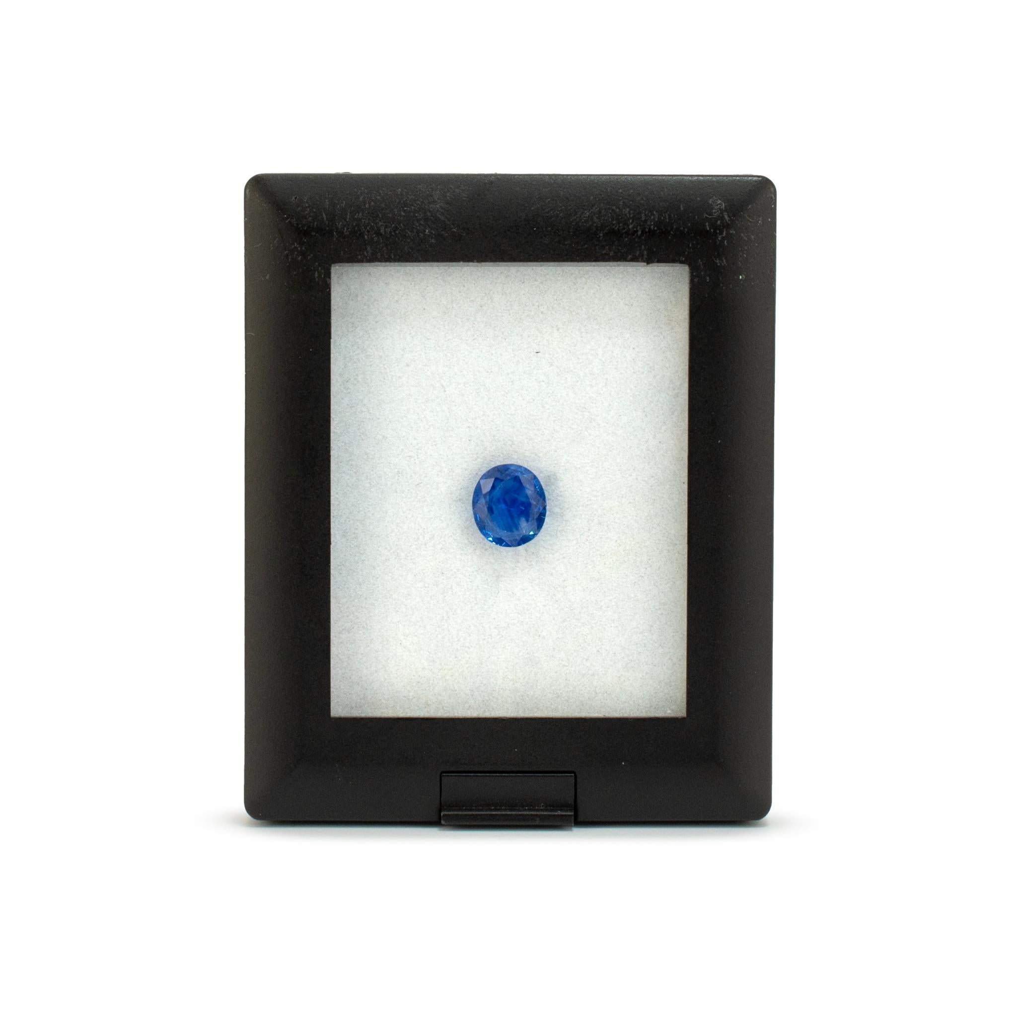 Femenino o masculino Zafiro suelto azul de Ceilán natural de 3,33 ct Gia talla ovalada de Sri Lanka en venta