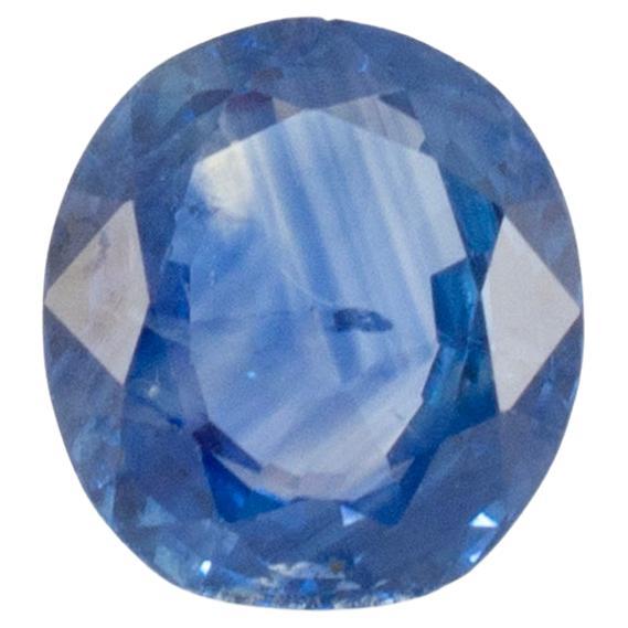 Nature 3,33ct GIA forma ovale taglio Sri Lanka Ceylon blu zaffiro sciolto