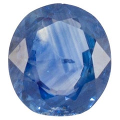 Natürlicher 3,33ct GIA Oval Form Schliff Sri Lanka Ceylon Blau Loser Saphir