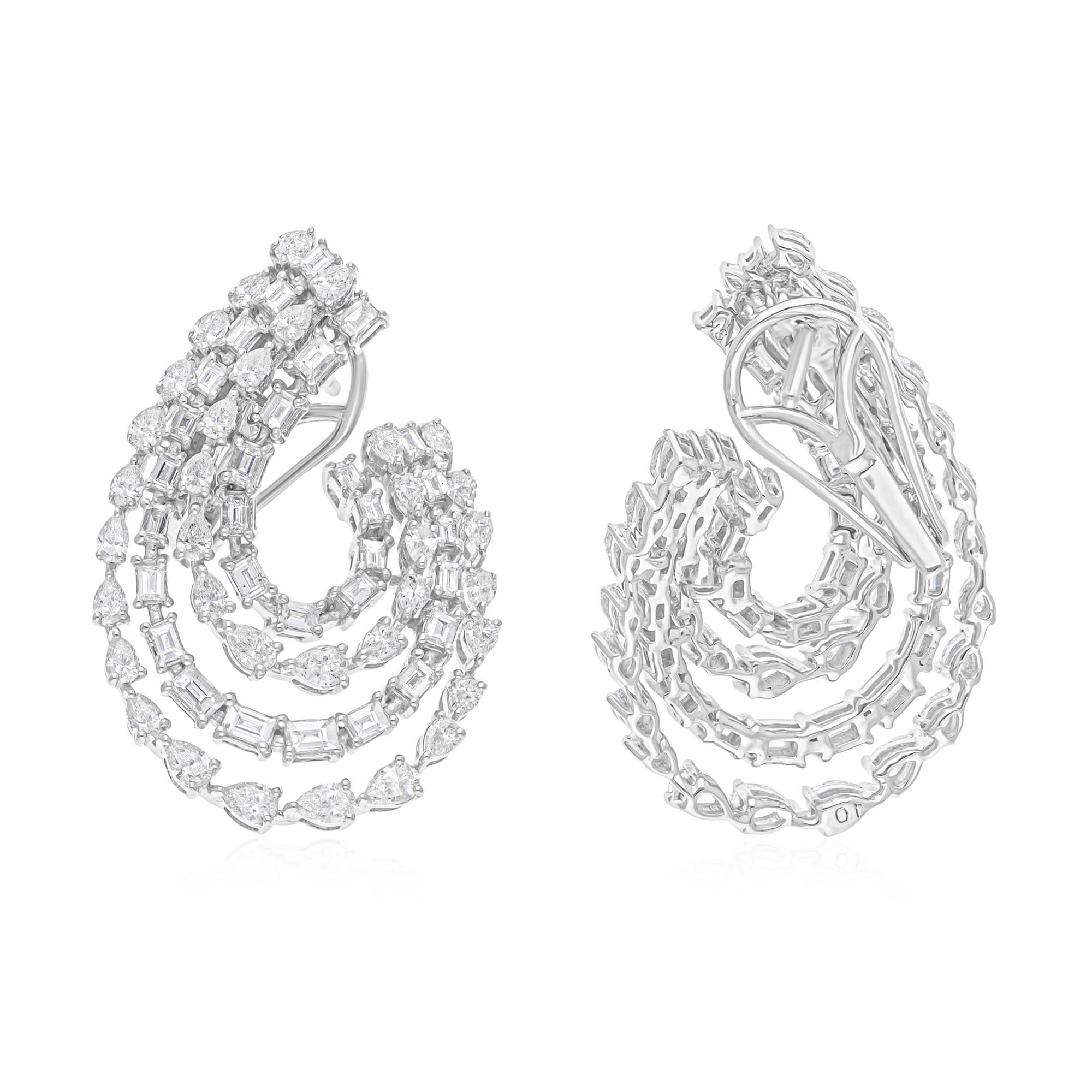 Cast from 18-karat gold, these exquisite earrings are handset with 3.35 carats of sparkling diamonds.

FOLLOW SPECTRUM JEWELS storefront to view the latest collection & exclusive pieces. Spectrum Jewels is proudly rated as a Top Seller on 1stdibs