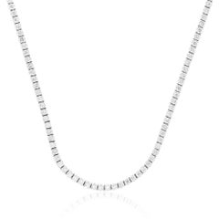 Natural 3.40 Carat SI Clarity HI Color Diamond Tennis Necklace 10k White Gold