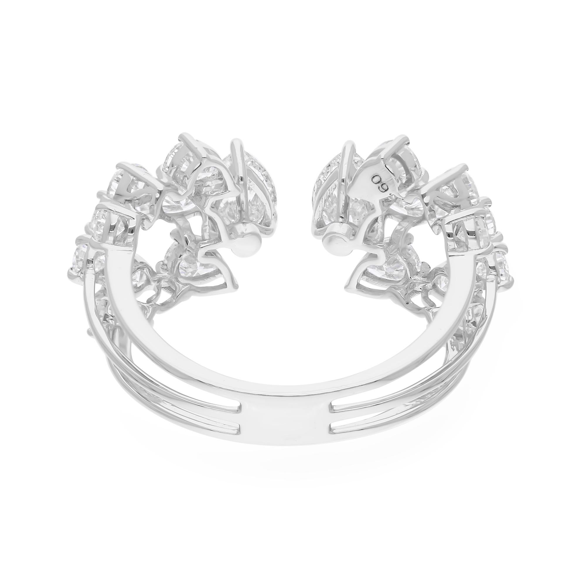 Cast from 14-karat gold, these exquisite ring is handset with 3.40 carats of sparkling diamonds.

FOLLOW SPECTRUM JEWELS storefront to view the latest collection & exclusive pieces. Spectrum Jewels is proudly rated as a Top Seller on 1stdibs with 5