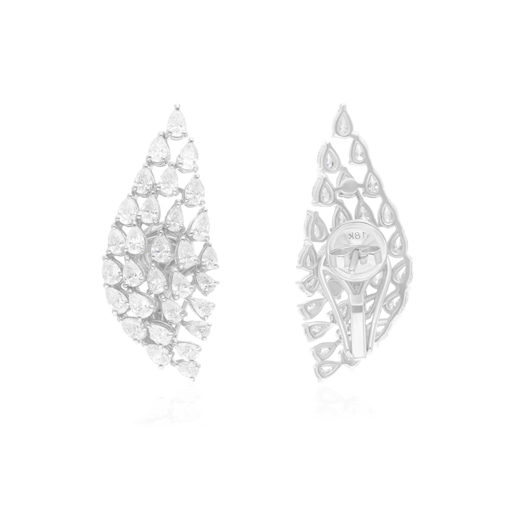 Cast from 18-karat gold, these exquisite earrings are handset with 3.51 carats of sparkling diamonds.

FOLLOW SPECTRUM JEWELS storefront to view the latest collection & exclusive pieces. Spectrum Jewels is proudly rated as a Top Seller on 1stdibs