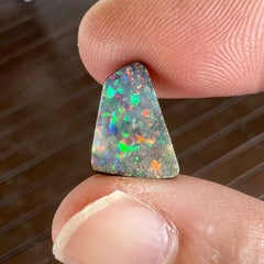Natural 3.53 Australian pink and green boulder opal mined by Sue Cooper