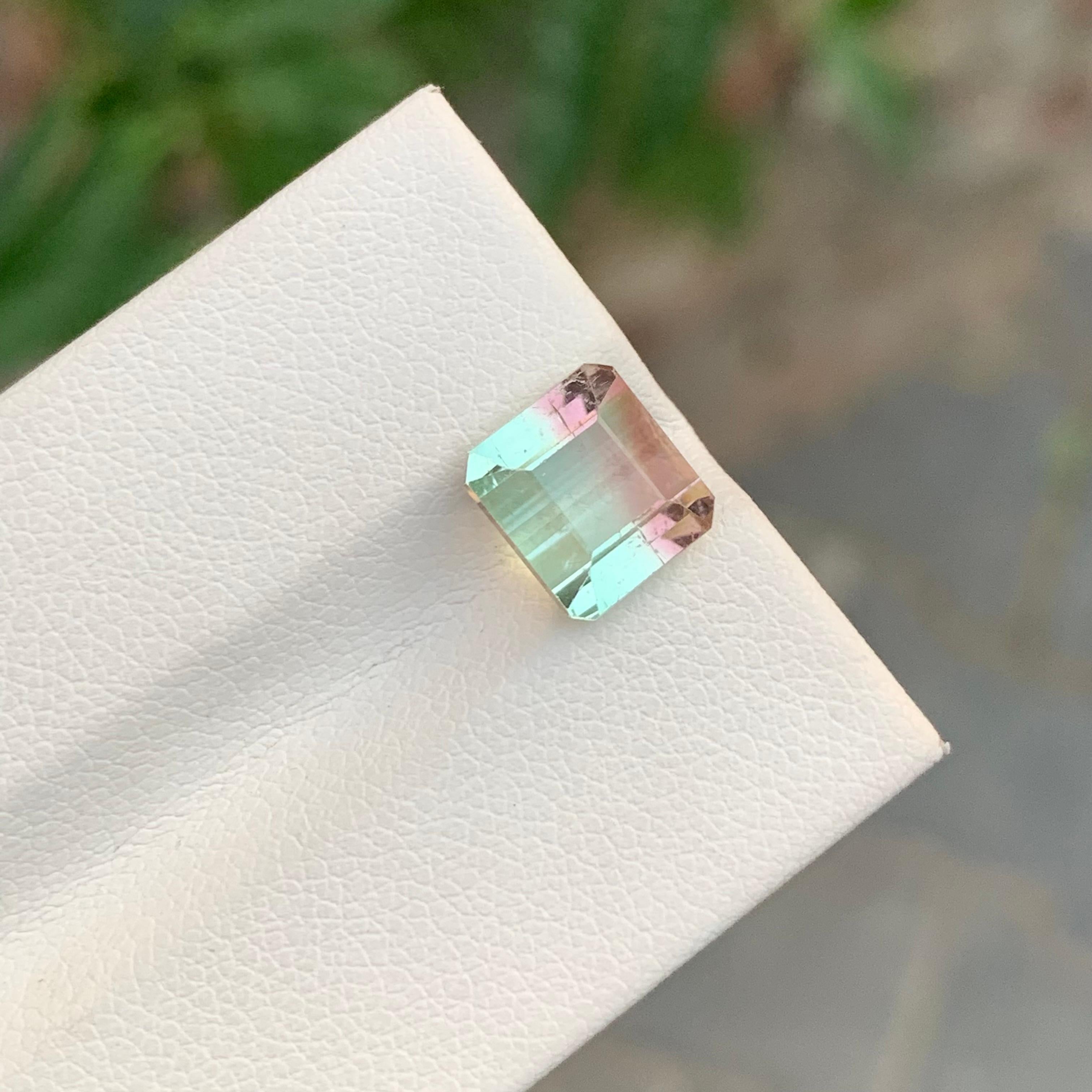 Nature 3.60 Carat Bi Colour Tourmaline Gemstone For Women's Ring en vente 1