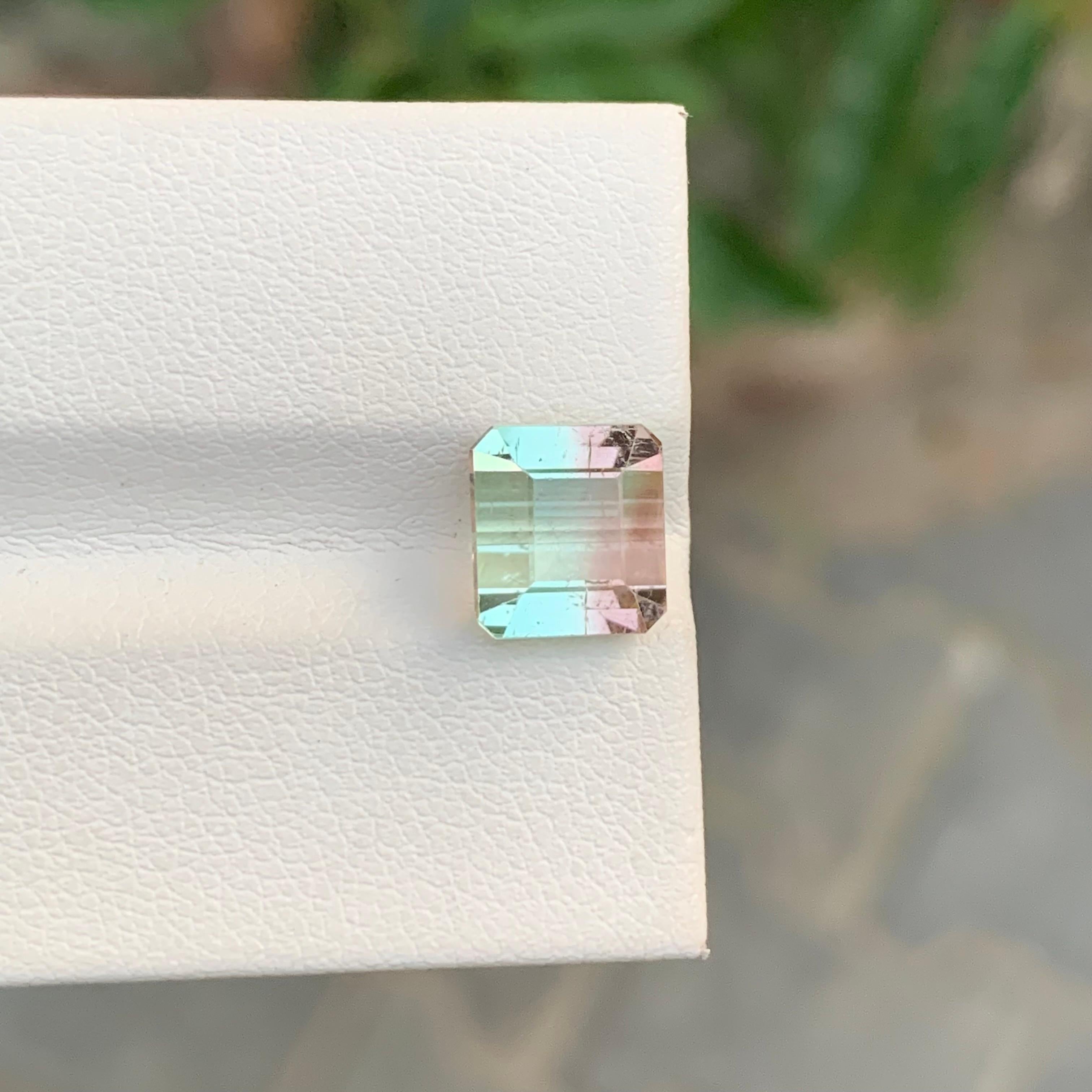 Nature 3.60 Carat Bi Colour Tourmaline Gemstone For Women's Ring en vente 2