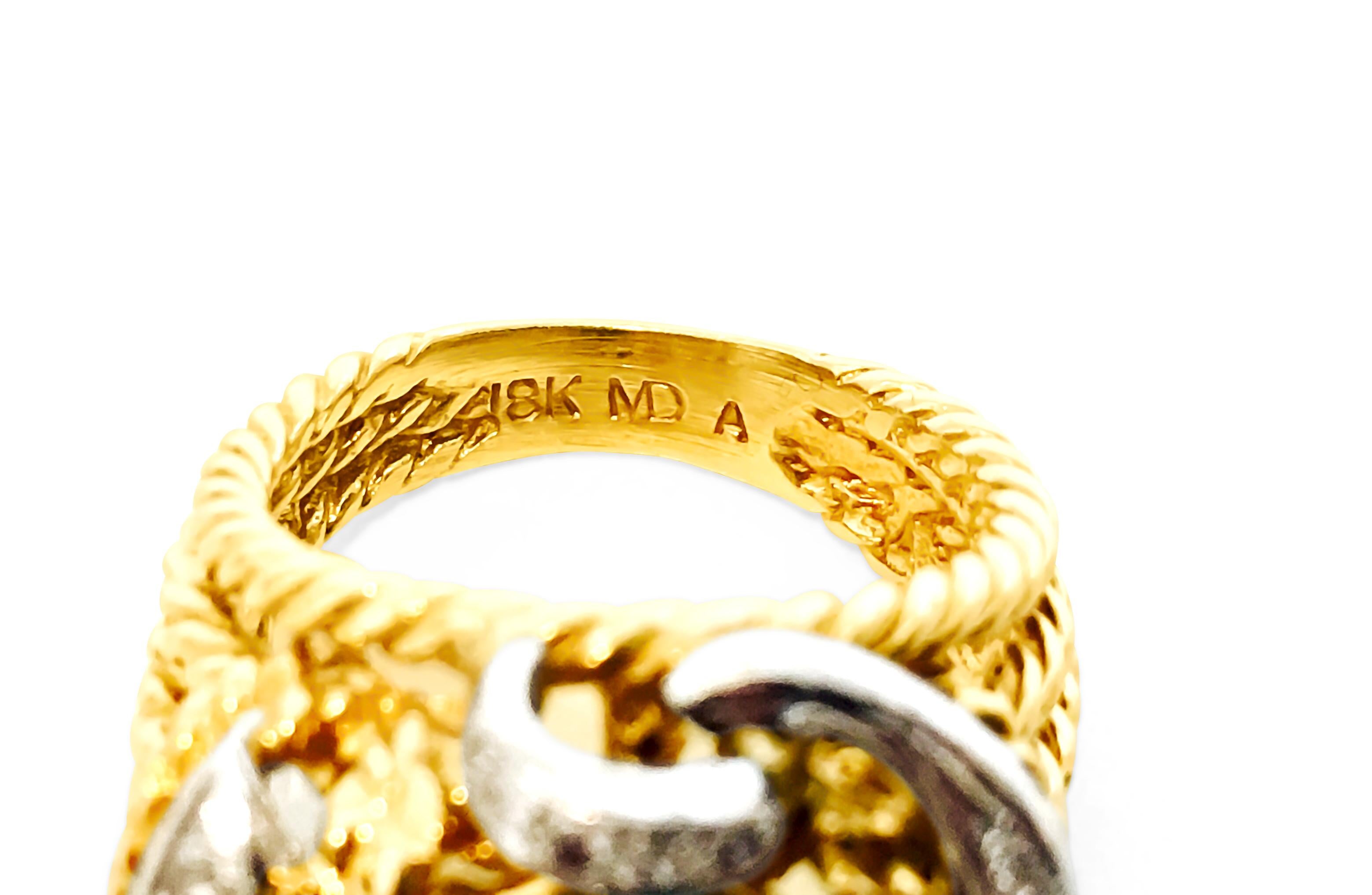 Natürlicher 3,86 Karat Smaragd-Diamant-Ring 18K Gold Damen im Angebot